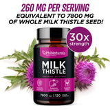 Milk Thistle Silymarin 30x Extract Supplement