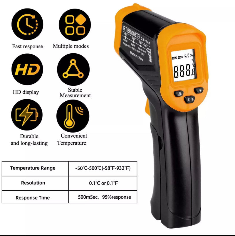 Digital Infrared Thermometer Temperature Gun Laser IR Cooking -50°C-550°C
