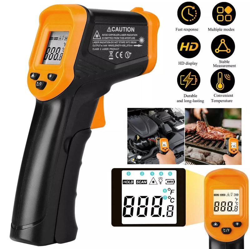 Digital Infrared Thermometer Temperature Gun Laser IR Cooking -50°C-550°C