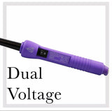 Travel Size Curl Iron Ceramic Heat Barrel Teflon Wand