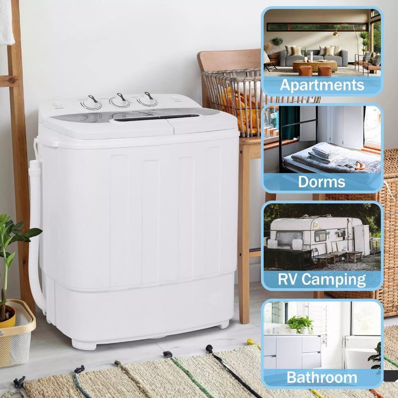 Compact Portable Dual Function Washer Dryer