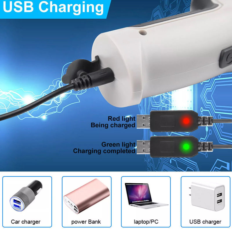 6 in 1 Upgrade Car Vacuum Cleaner Air Blower Wireless Handheld Rechargeable Mini