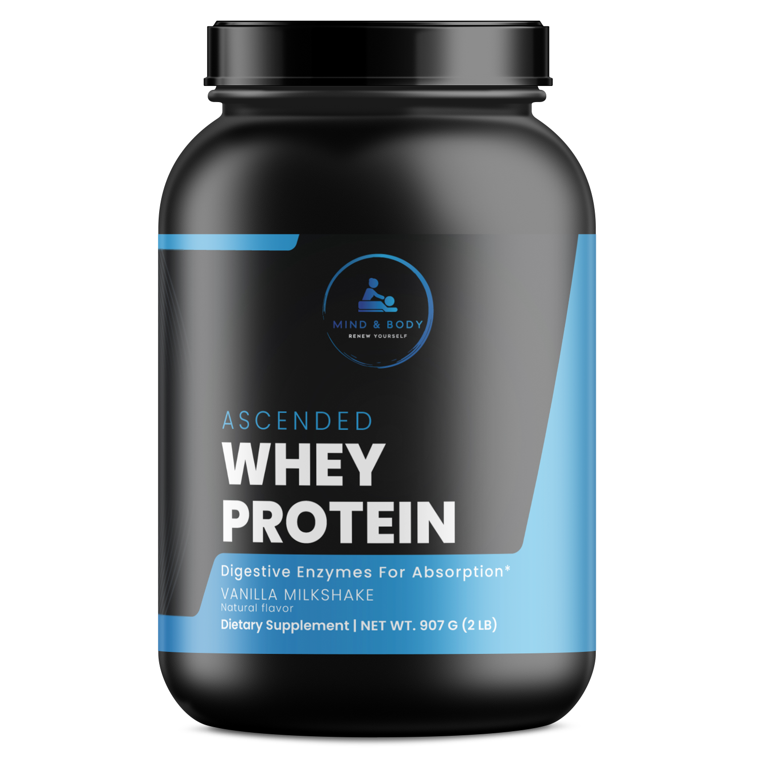 Ascended Whey Protein Concentrate (2lb Vanilla)