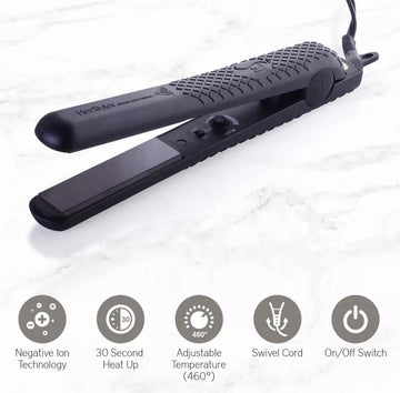 Ceramic Travel Friendly Dual Voltage Flat Iron 1.25 inch
