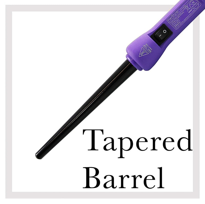 Travel Size Curl Iron Ceramic Heat Barrel Teflon Wand