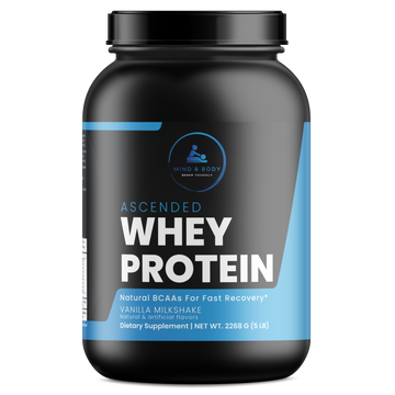 Ascended 5lb Whey Protein Vanilla – 70 servings