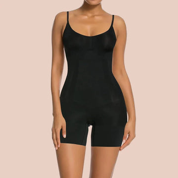 Mid-Thigh Bodysuit Seamless Shapewear For Women